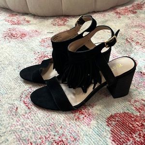 Fringe Suede Sandals